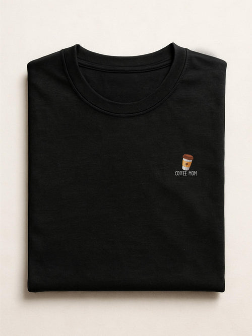 Mom Minis - Coffee Mom - Regular/Oversized T-shirt Oversized Black by inspire.inc