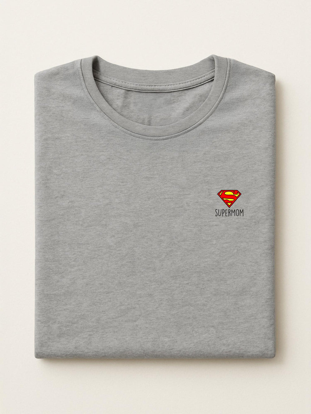 Mom Minis - Superhero Mom - Regular/Oversized T-shirt Oversized Light Heather Gray by inspire.inc