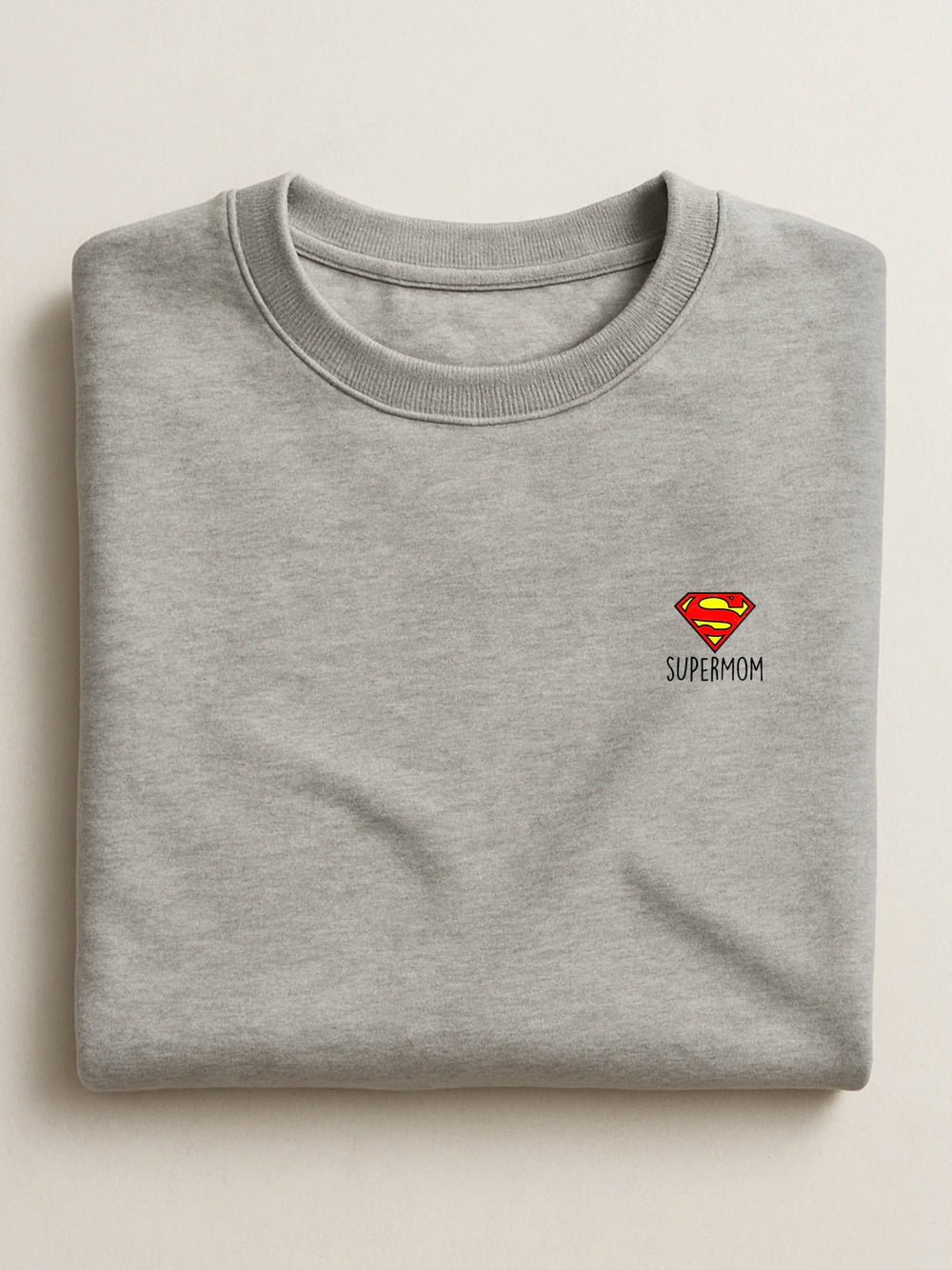 Mom Minis - Superhero Mom - Regular/Oversized Sweatshirt Regular Gray by inspire.inc
