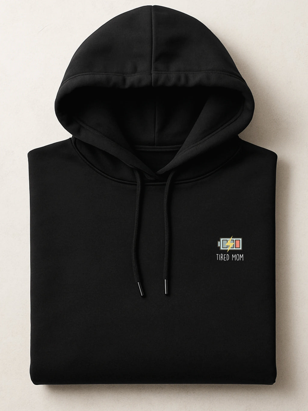 Mom Minis - Tired Mom - Premium Hoodie Light Black by inspire.inc