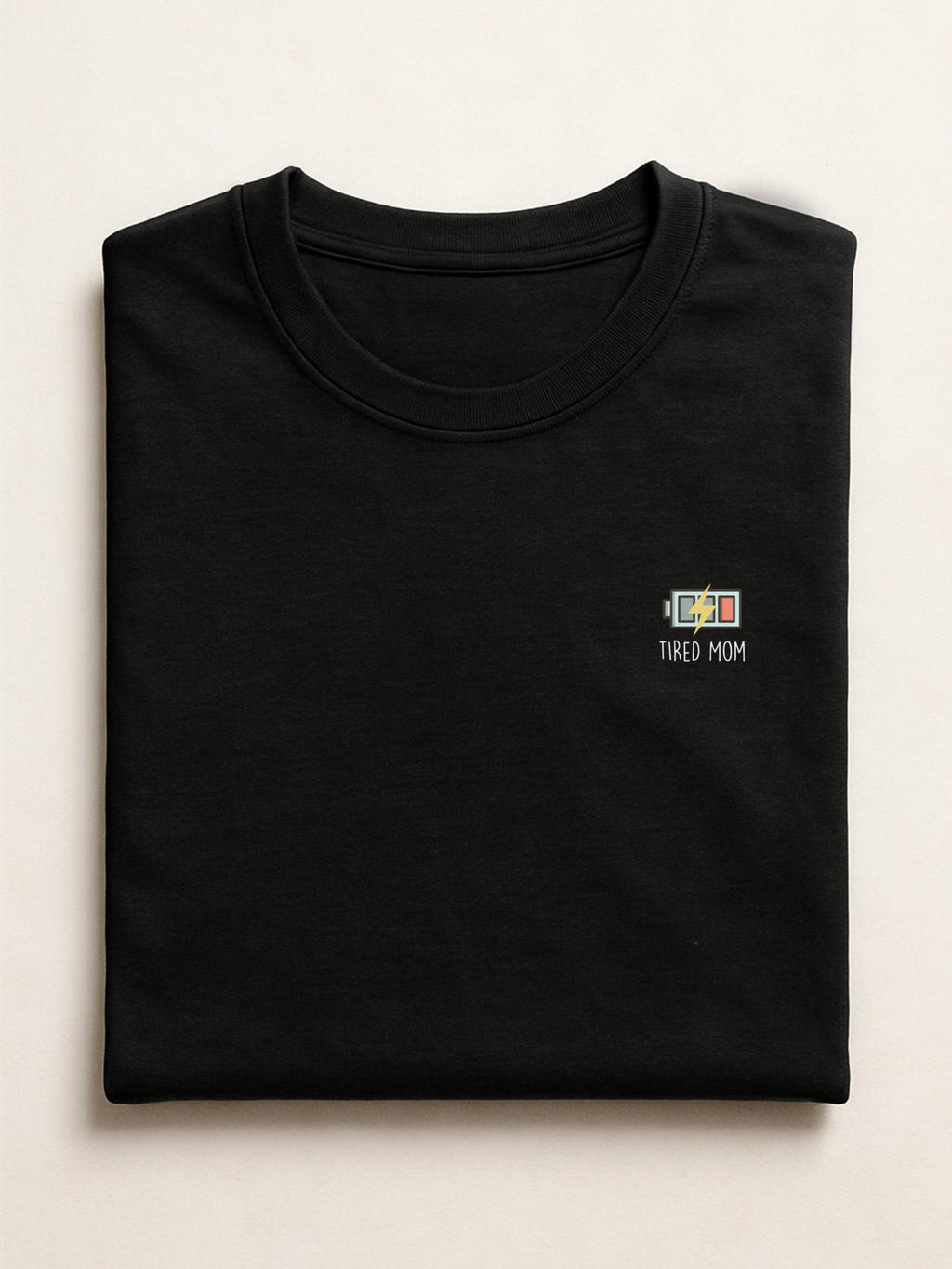 Mom Minis - Tired Mom - Regular/Oversized T-shirt Oversized Black by inspire.inc