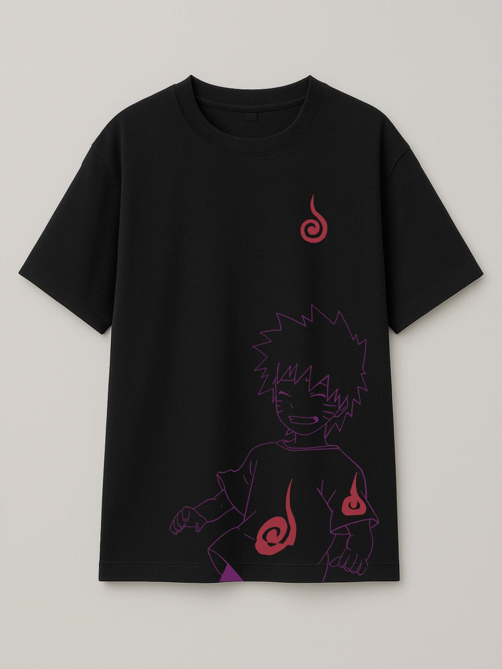 Naruto - Bittersweet - Regular/Oversized T-shirt Oversized Black by inspire.inc