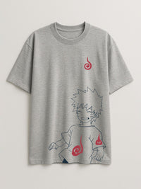 Naruto - Bittersweet - Regular/Oversized T-shirt Oversized Light Heather Gray by inspire.inc