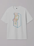 Neon Sticks - Arcade - Regular/Oversized T-shirt Oversized White by inspire.inc