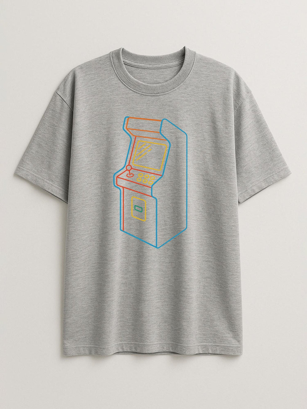 Neon Sticks - Arcade - Regular/Oversized T-shirt Oversized Light Heather Gray by inspire.inc
