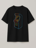 Neon Sticks - Arcade - Regular/Oversized T-shirt Oversized Black by inspire.inc