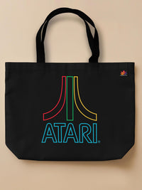 Neon Sticks - Atari - Neo Tote Bag Black Front Only by inspire.inc