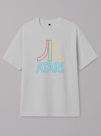 Neon Sticks - Atari - Regular/Oversized T-shirt Oversized White by inspire.inc