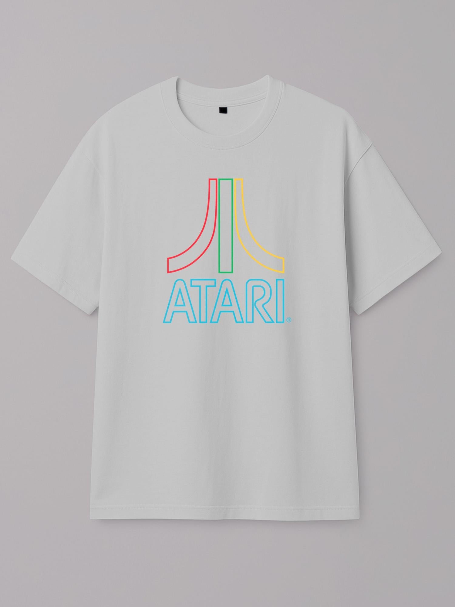 Neon Sticks - Atari - Regular/Oversized T-shirt Oversized White by inspire.inc