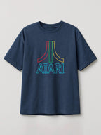 Neon Sticks - Atari - Regular/Oversized T-shirt Oversized Heather Blue by inspire.inc