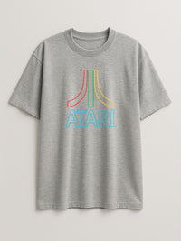 Neon Sticks - Atari - Regular/Oversized T-shirt Oversized Light Heather Gray by inspire.inc