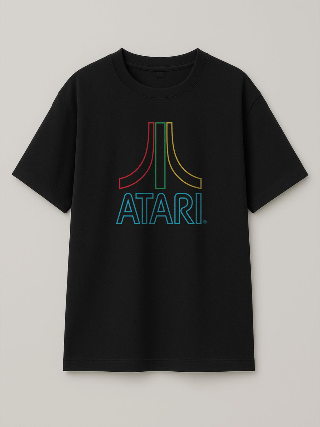 Neon Sticks - Atari - Regular/Oversized T-shirt Oversized Black by inspire.inc