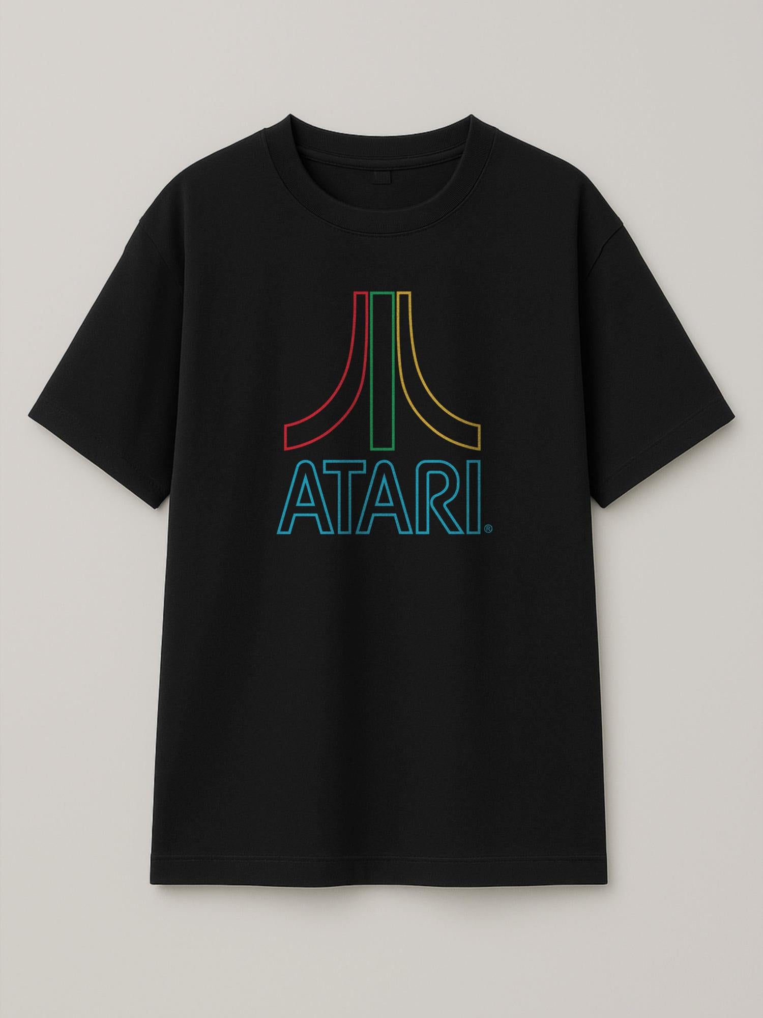 Neon Sticks - Atari - Regular/Oversized T-shirt Oversized Black by inspire.inc