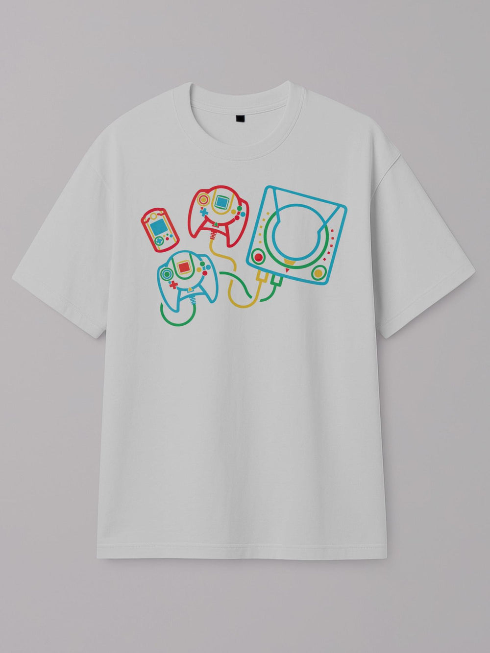 Neon Sticks - Dreamcast - Regular/Oversized T-shirt Oversized White by inspire.inc