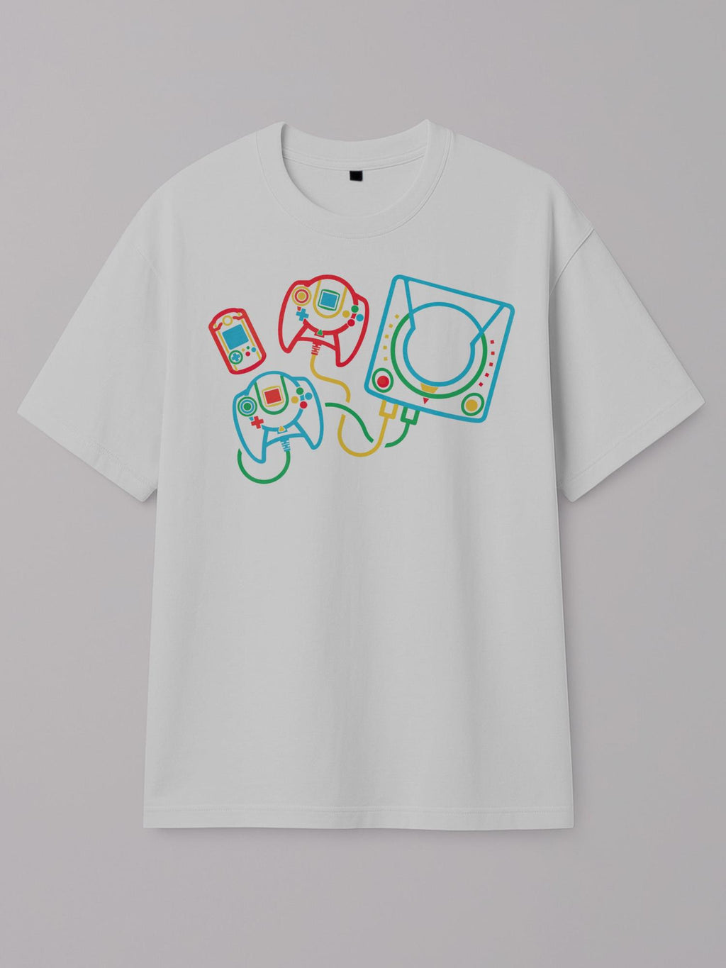 Neon Sticks - Dreamcast - Regular/Oversized T-shirt Oversized White by inspire.inc