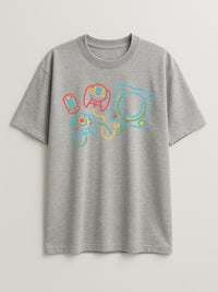 Neon Sticks - Dreamcast - Regular/Oversized T-shirt Oversized Light Heather Gray by inspire.inc