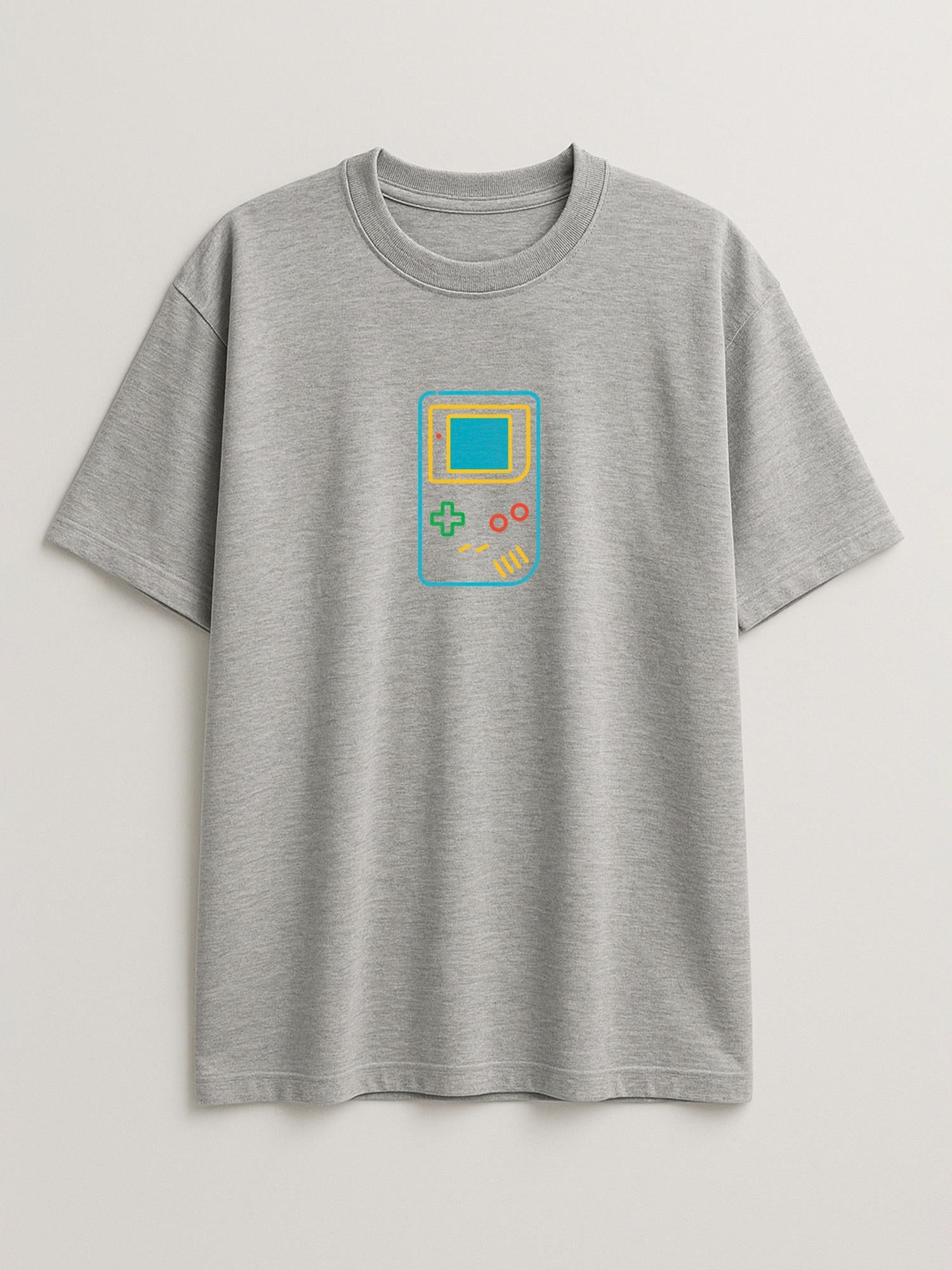 Neon Sticks - Game Boy - Regular/Oversized T-shirt Oversized Light Heather Gray by inspire.inc
