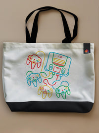 Neon Sticks - Nintendo 64 - Neo Tote Bag White Front Only by inspire.inc