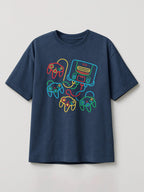 Neon Sticks - Nintendo 64 - Regular/Oversized T-shirt Oversized Heather Blue by inspire.inc