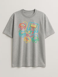 Neon Sticks - Nintendo 64 - Regular/Oversized T-shirt Oversized Light Heather Gray by inspire.inc