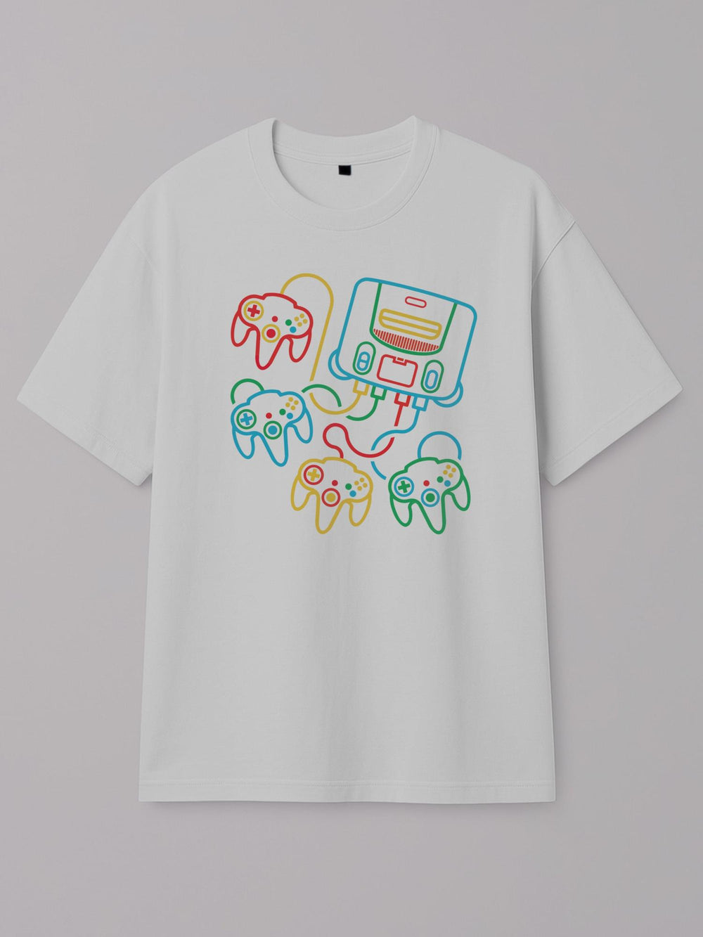 Neon Sticks - Nintendo 64 - Regular/Oversized T-shirt Oversized White by inspire.inc