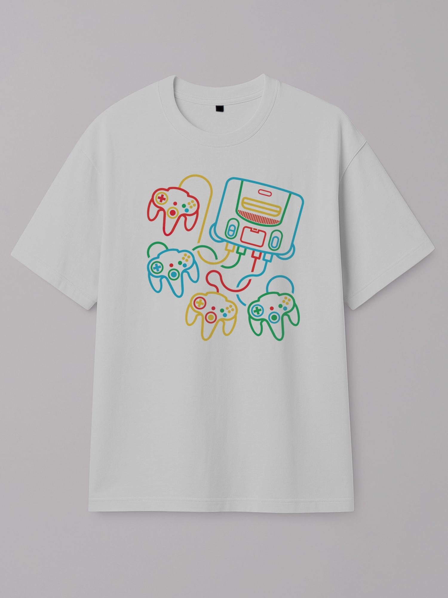 Neon Sticks - Nintendo 64 - Regular/Oversized T-shirt Oversized White by inspire.inc