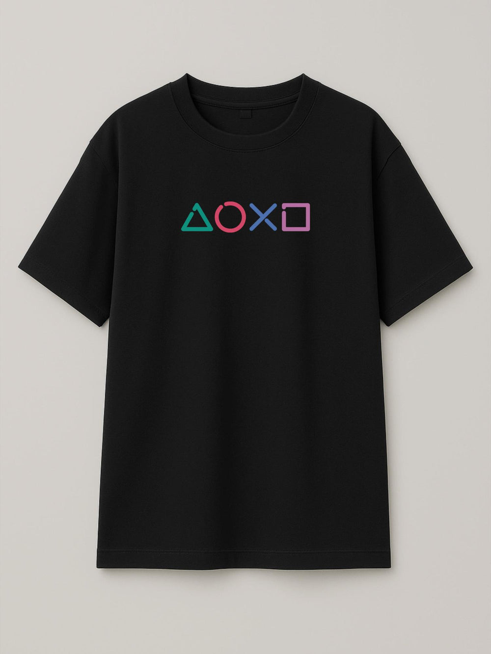 Neon Sticks - Playstation - Regular/Oversized T-shirt Oversized Black by inspire.inc