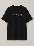 Neon Sticks - Playstation - Regular/Oversized T-shirt Oversized Black by inspire.inc