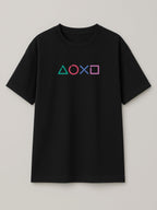 Neon Sticks - Playstation - Regular/Oversized T-shirt Oversized Black by inspire.inc