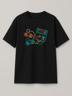 Neon Sticks - Super Nintendo - Regular/Oversized T-shirt Oversized Black by inspire.inc