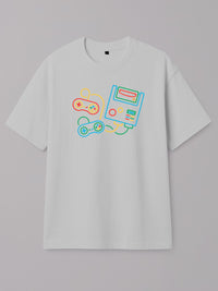 Neon Sticks - Super Nintendo - Regular/Oversized T-shirt Oversized White by inspire.inc