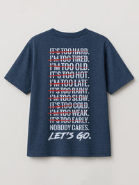 Nobody Cares - Regular/Oversized T-shirt Oversized Heather Blue by inspire.inc