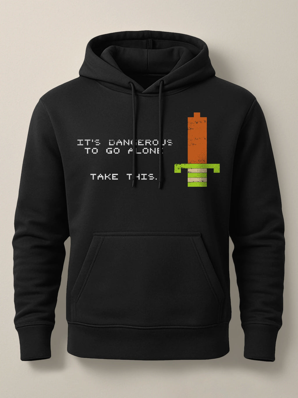 The Legend of Zelda - Not Alone - Unisex Premium Hoodie Light Black by inspire.inc