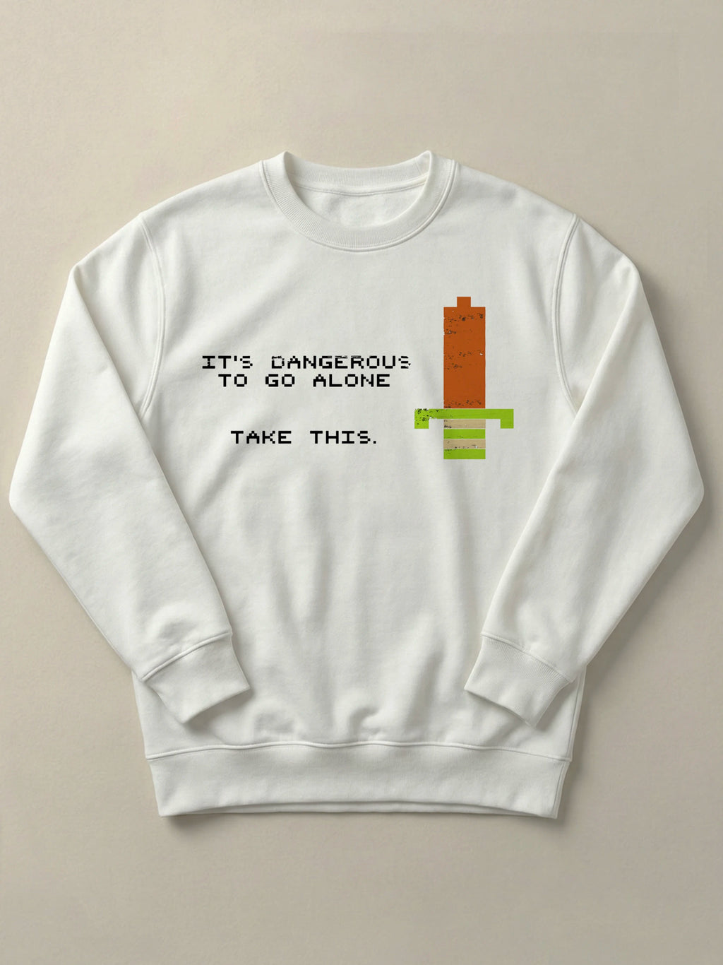 The Legend of Zelda - Not Alone - Regular/Oversized Sweatshirt Regular White by inspire.inc