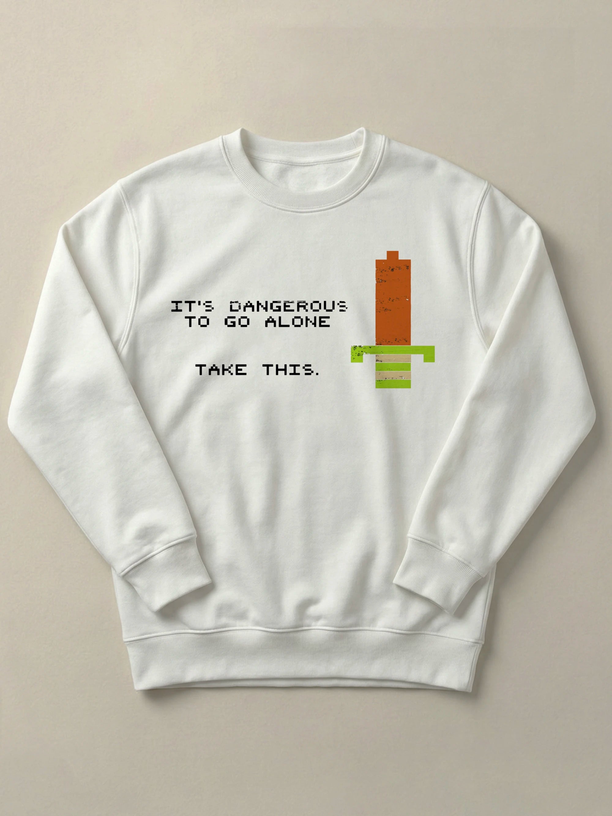 The Legend of Zelda - Not Alone - Regular/Oversized Sweatshirt Regular White by inspire.inc