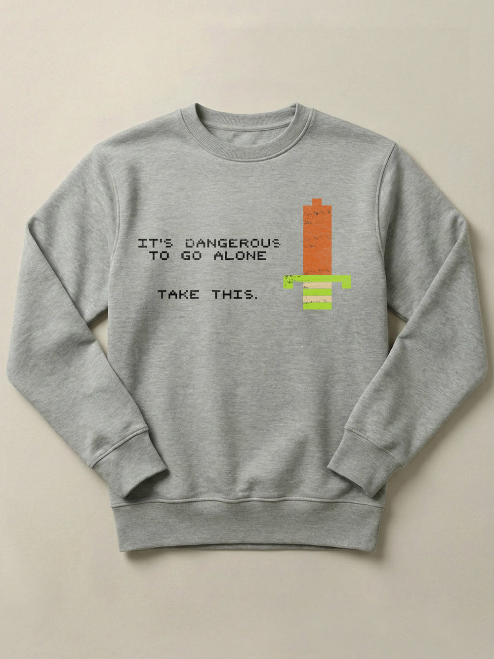 The Legend of Zelda - Not Alone - Regular/Oversized Sweatshirt Regular Gray by inspire.inc