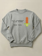 The Legend of Zelda - Not Alone - Regular/Oversized Sweatshirt Regular Gray by inspire.inc