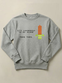 The Legend of Zelda - Not Alone - Regular/Oversized Sweatshirt Regular Gray by inspire.inc