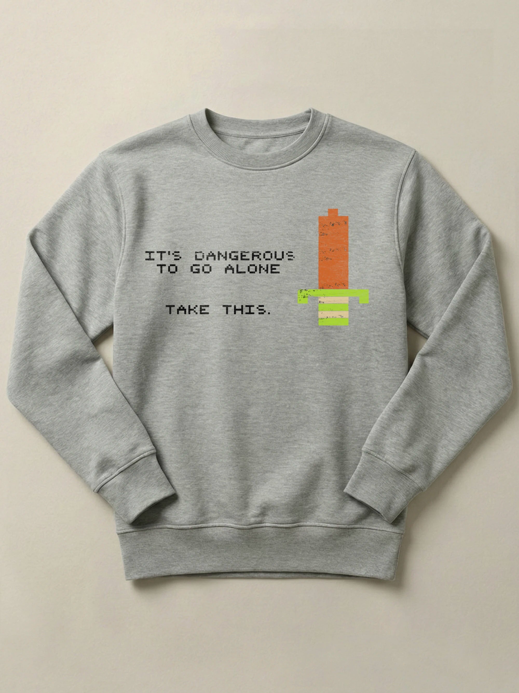 The Legend of Zelda - Not Alone - Regular/Oversized Sweatshirt Regular Gray by inspire.inc