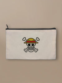 One Piece - Jolly Roger - Zipper Pouch Black by inspire.inc
