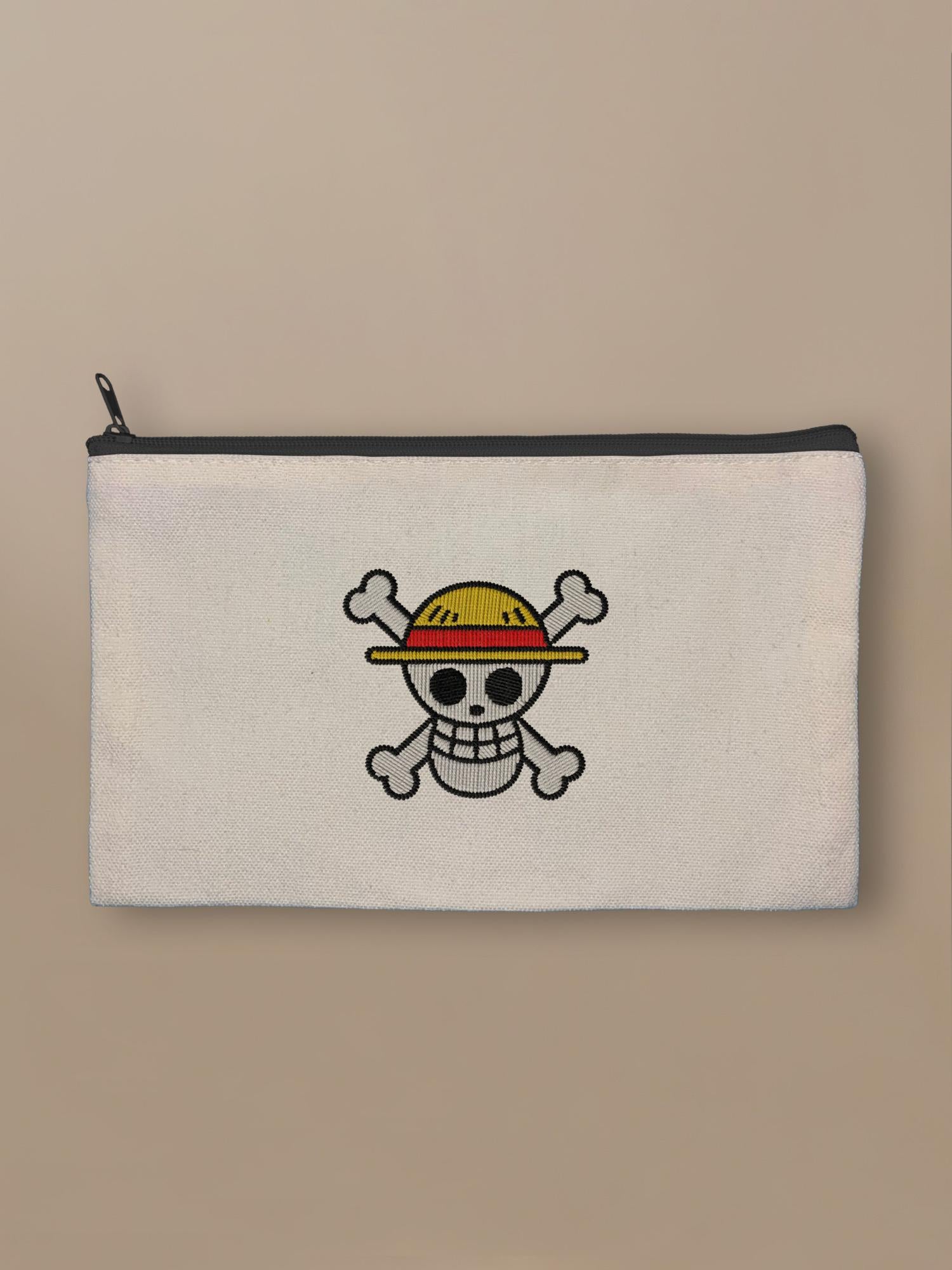 One Piece - Jolly Roger - Zipper Pouch Black by inspire.inc