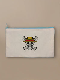 One Piece - Jolly Roger - Zipper Pouch Blue by inspire.inc