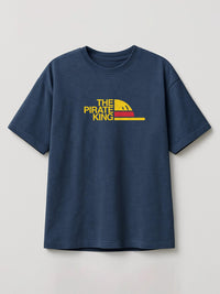 One Piece - The Pirate King (Big) - Regular/Oversized T-shirt Oversized Heather Blue by inspire.inc