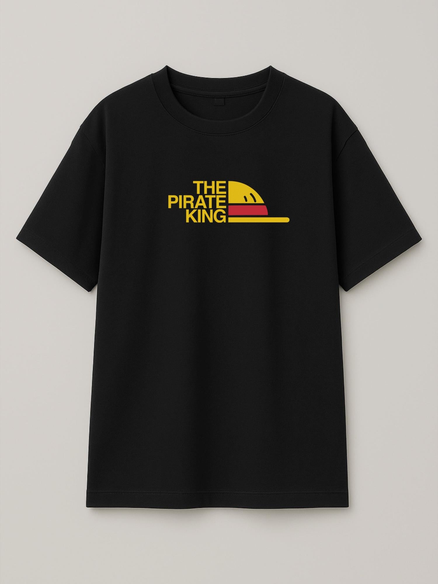 One Piece - The Pirate King (Big) - Regular/Oversized T-shirt Oversized Black by inspire.inc