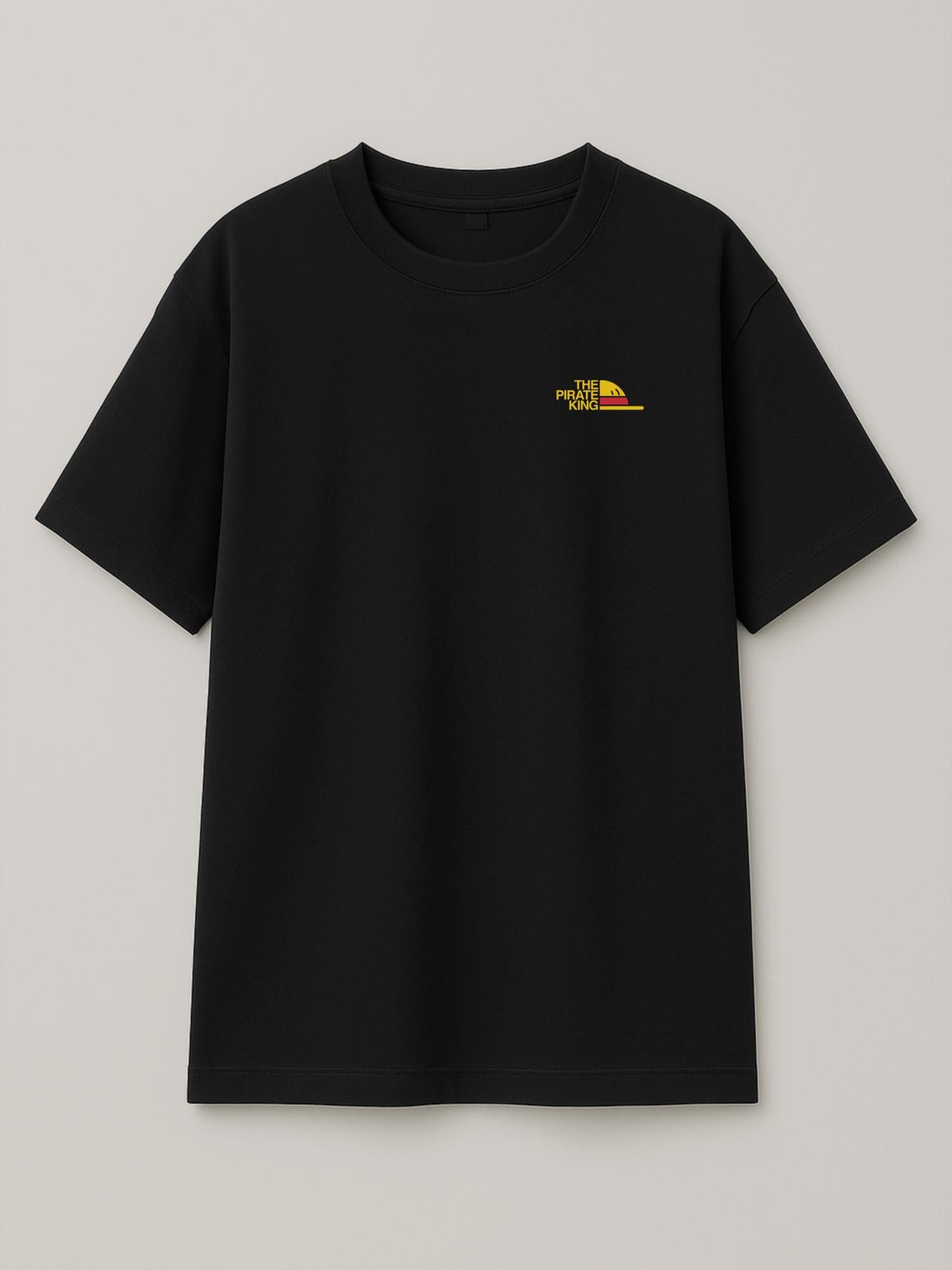 One Piece - The Pirate King (Small) - Regular/Oversized T-shirt Oversized Black by inspire.inc