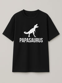 Papasaurus - Regular/Oversized T-shirt Oversized Black by inspire.inc