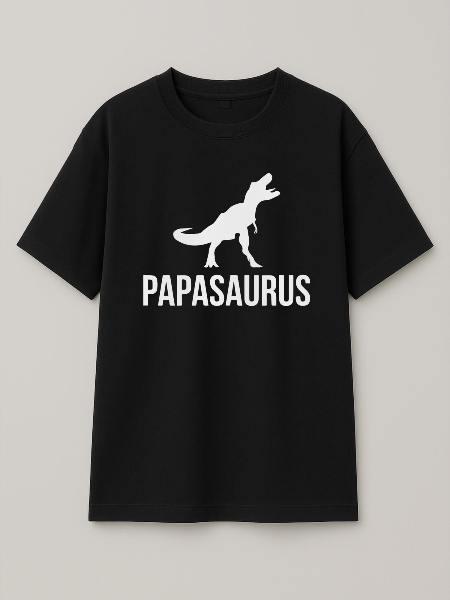 Papasaurus - Regular/Oversized T-shirt Oversized Black by inspire.inc