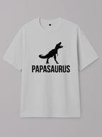 Papasaurus - Regular/Oversized T-shirt Oversized White by inspire.inc
