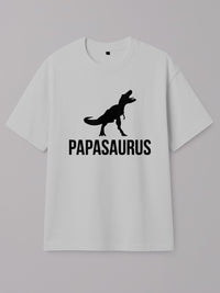 Papasaurus - Regular/Oversized T-shirt Oversized White by inspire.inc