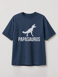 Papasaurus - Regular/Oversized T-shirt Oversized Heather Blue by inspire.inc